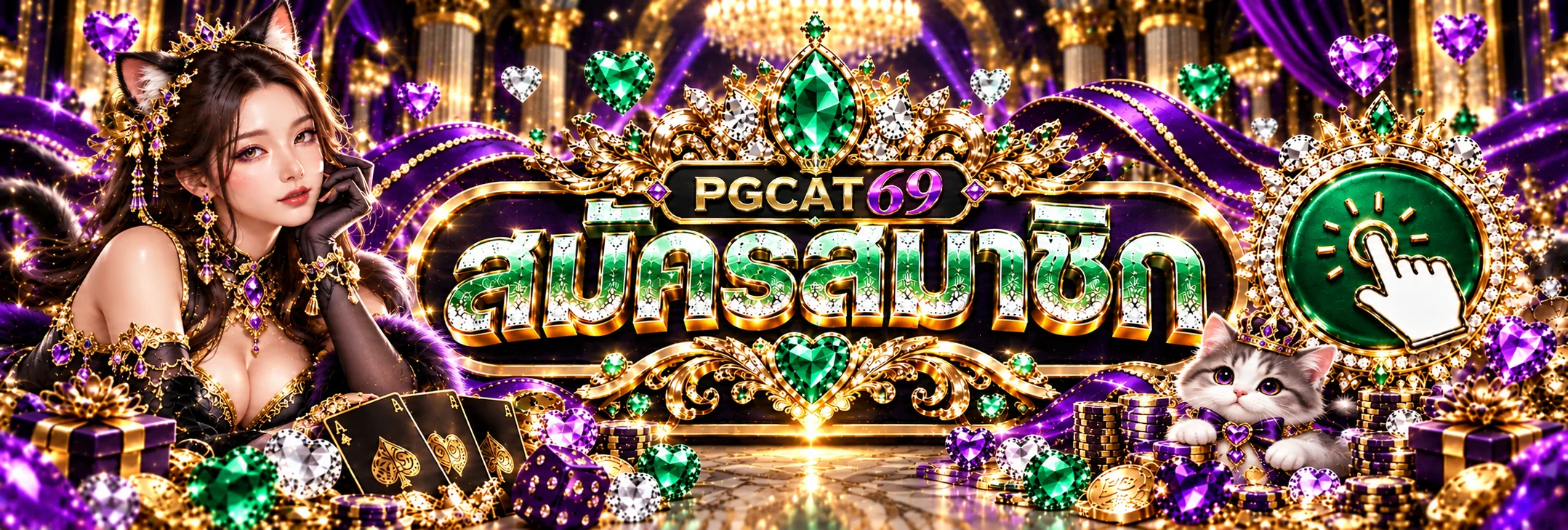 แบนเนอร์สมัครสมาชิก PGCAT69 ทางเข้าเว็บตรง